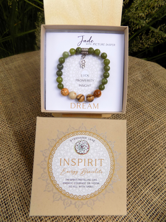 Jade INSPIRIT Energy Bracelet w/ Box