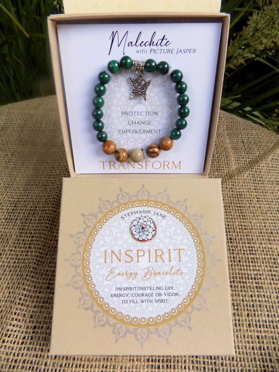 Malechite INSPIRIT Energy Bracelet w/ Box