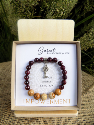 Garnet INSPIRIT Energy Bracelet