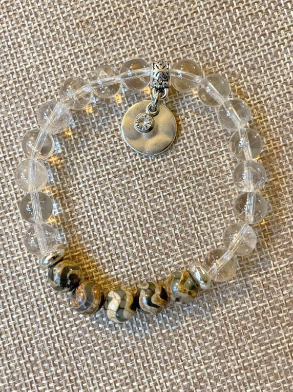 APRIL Birthstone Bracelet - Clear Quartz