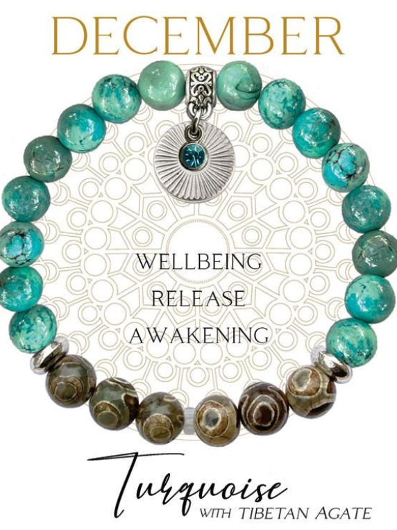 DECEMBER Birthstone Bracelet - Turquoise
