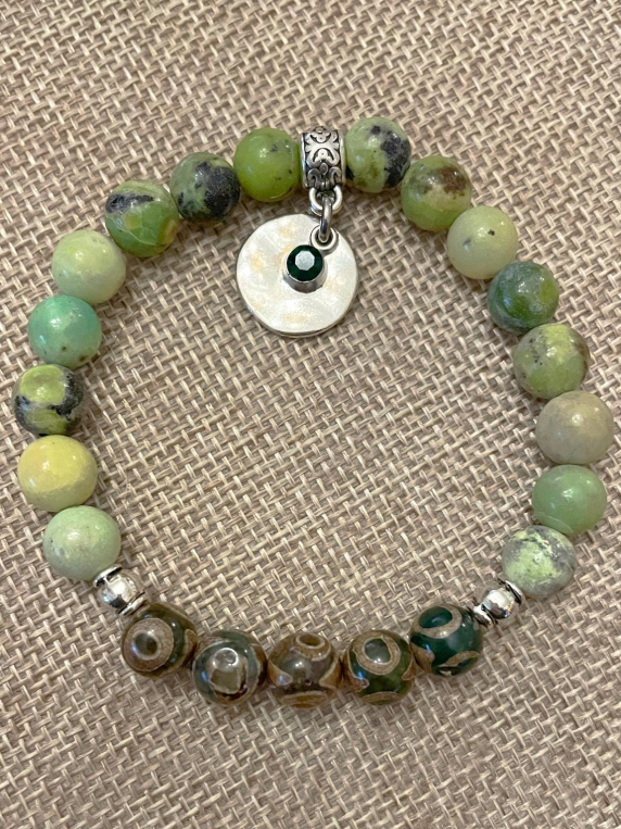 MAY Birthstone Bracelet - Chrysoprase