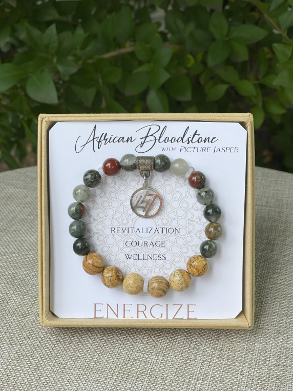African Bloodstone Inspirit Energy Bracelet - ENERGIZE
