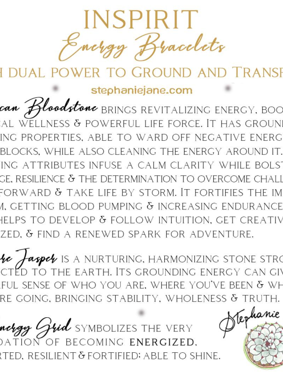 African Bloodstone Inspirit Energy Bracelet - ENERGIZE