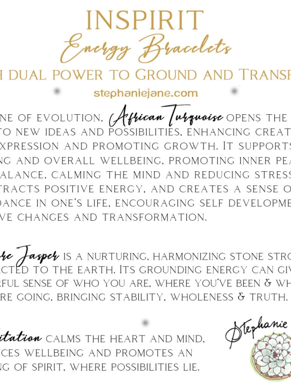 African Turquoise Inspirit Energy Bracelet - POSSIBILITY