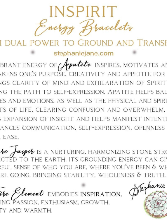 Apatite Inspirit Energy Bracelet - INSPIRATION