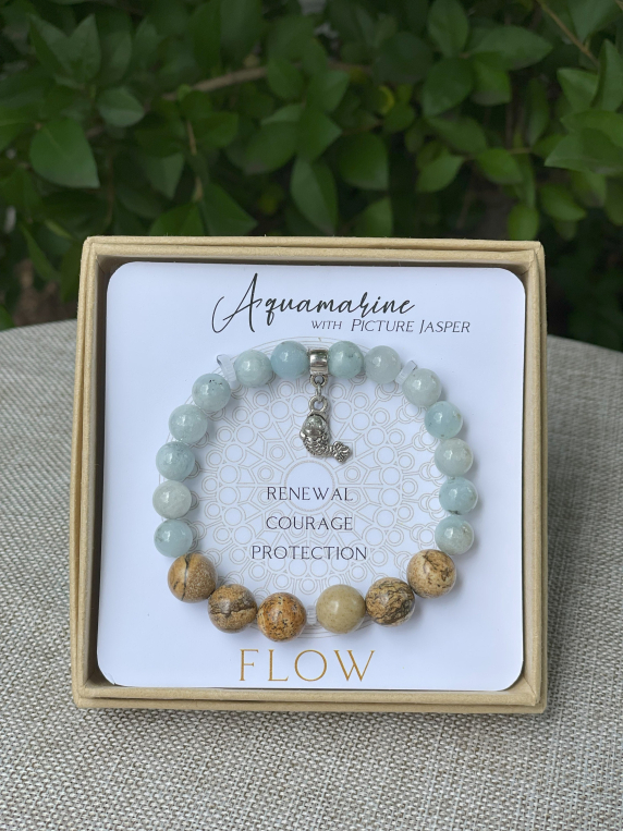 Aquamarine Inspirit Energy Bracelet - FLOW