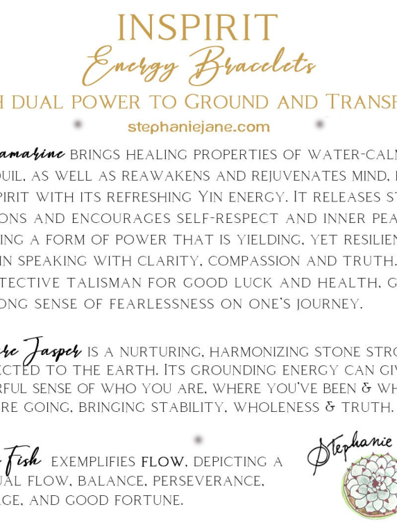 Aquamarine Inspirit Energy Bracelet - FLOW