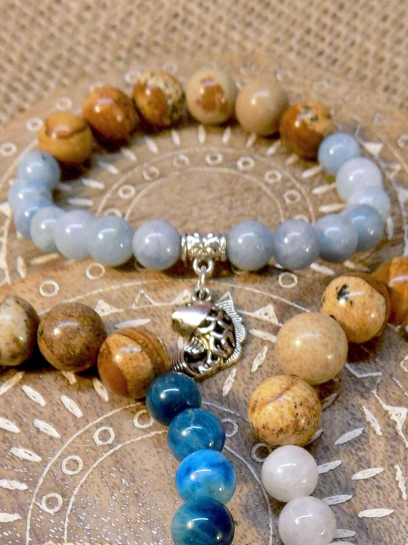 Aquamarine Inspirit Energy Bracelet - FLOW