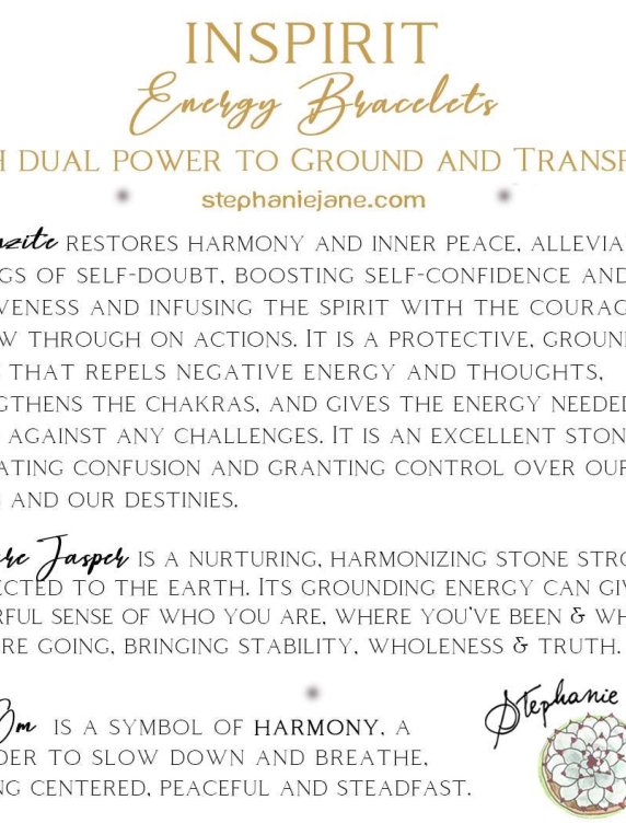 Bronzite Inspirit Energy Bracelet - HARMONY