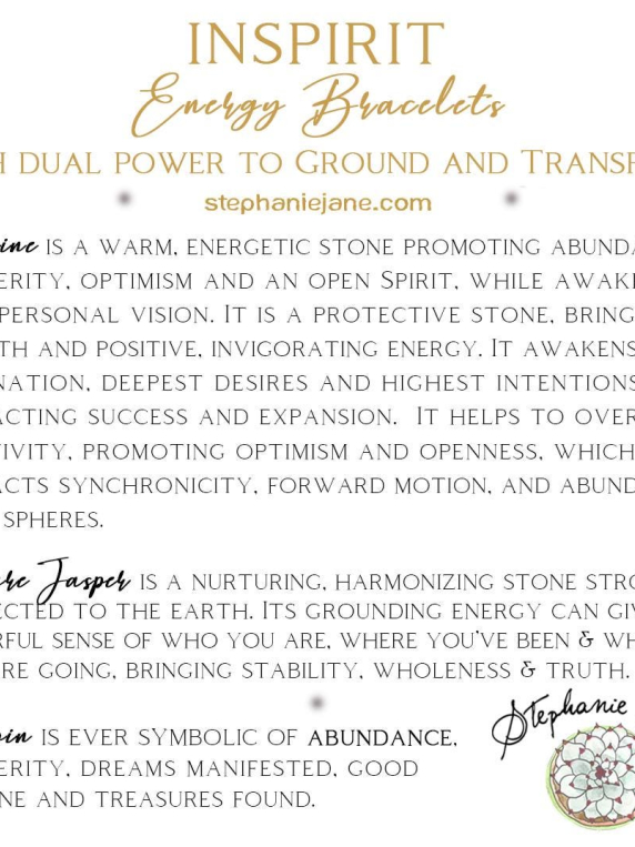 Citrine Inspirit Energy Bracelet - ABUNDANCE