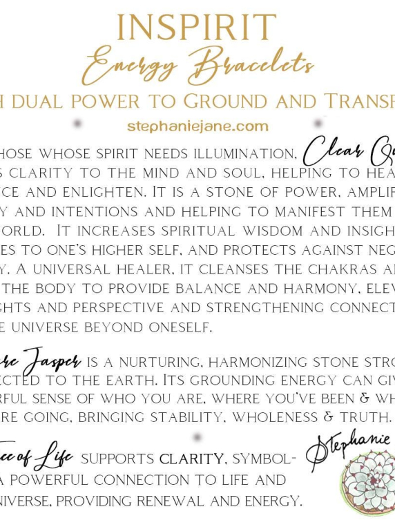 Clear Quartz Inspirit Energy Bracelet - CLARITY