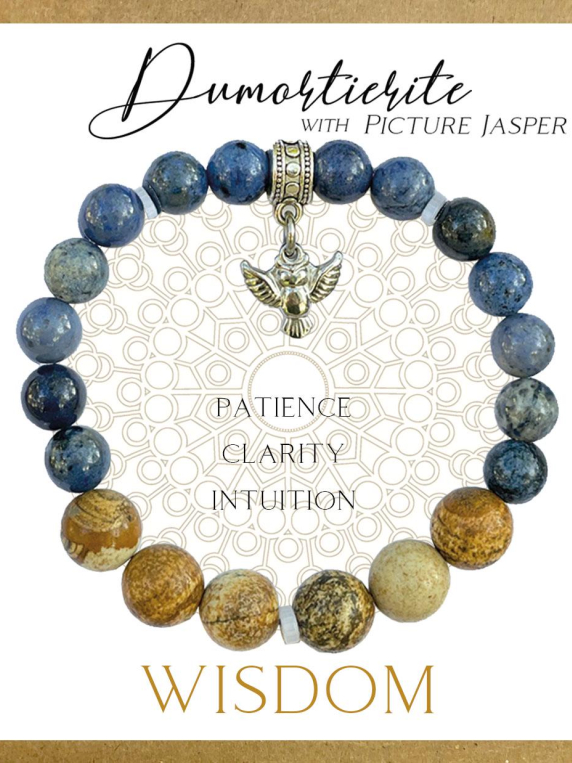 Dumortierite Inspirit Energy Bracelet - WISDOM