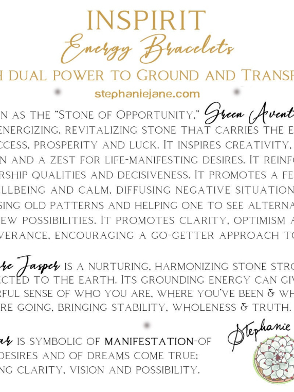 Green Aventurine Inspirit Energy Bracelet - MANIFESTATION