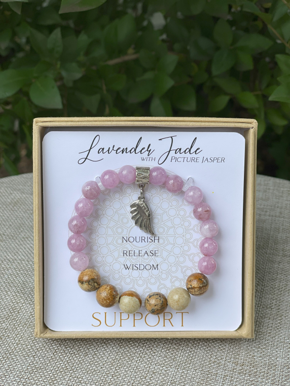 Lavender Jade Inspirit Energy Bracelet - SUPPORT