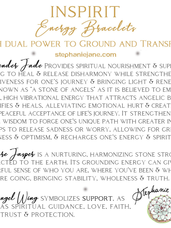Lavender Jade Inspirit Energy Bracelet - SUPPORT