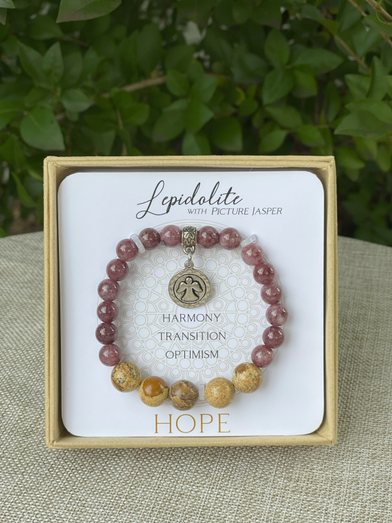 Lepidolite Inspirit Energy Bracelet - HOPE