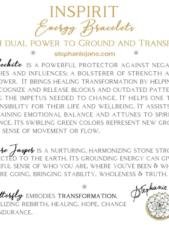 Malechite Inspirit Energy Bracelet - TRANSFORMATION