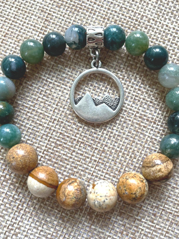 Moss Agate Inspirit Energy Bracelet - REJUVENATE