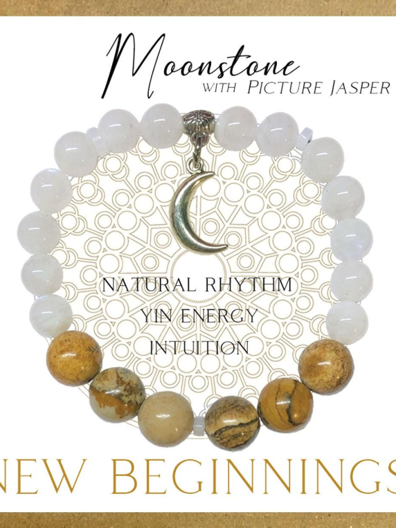 Moonstone Inspirit Energy Bracelet - NEW BEGINNING
