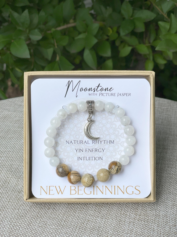 Moonstone Inspirit Energy Bracelet - NEW BEGINNING
