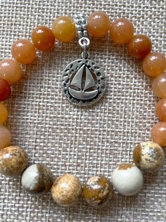 Orange Aventurine Inspirit Energy Bracelet - BRAVE