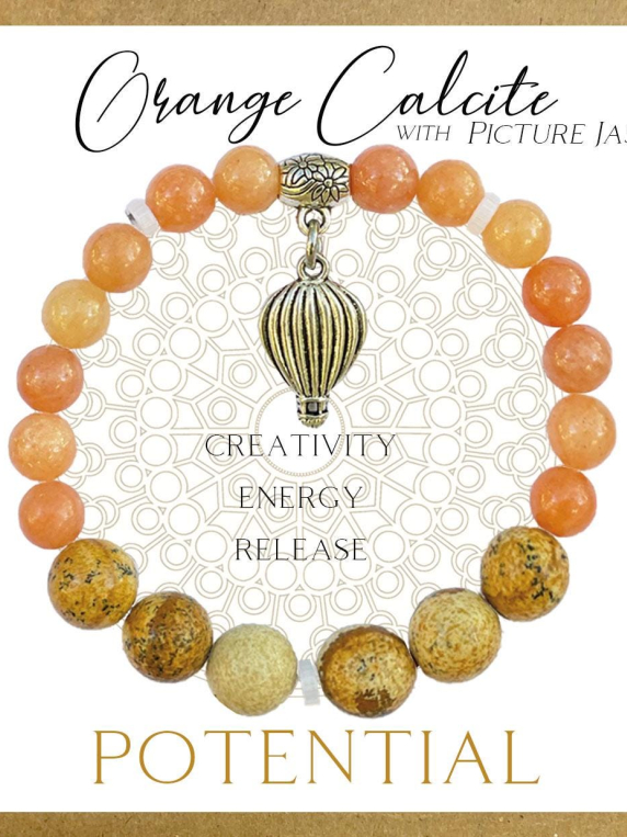 Orange Calcite Inspirit Energy Bracelet - POTENTIAL