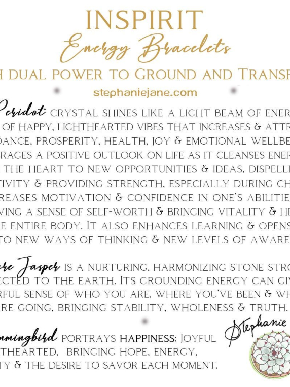 Peridot Inspirit Energy Bracelet - HAPPINESS