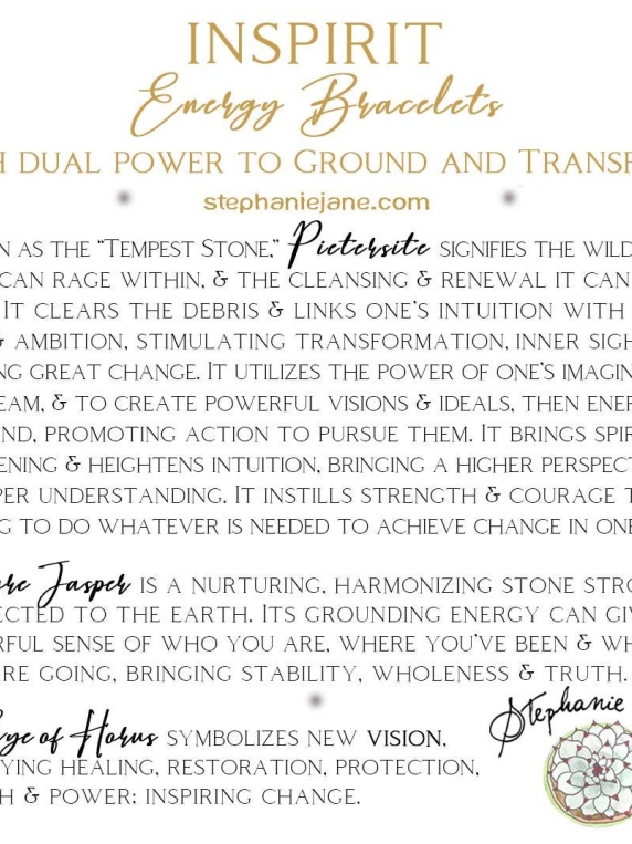Pietersite Inspirit Energy Bracelet - VISION