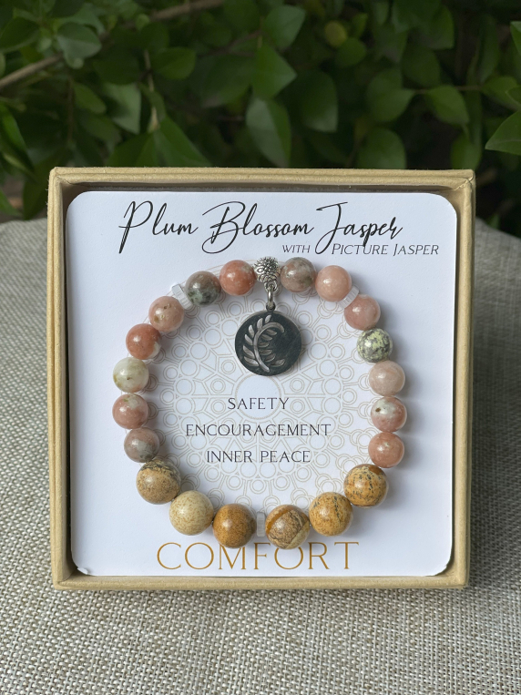 Plum Blossom Jasper Inspirit Energy Bracelet - COMFORT