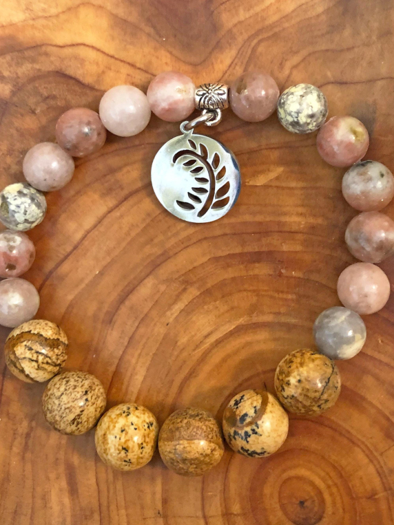 Plum Blossom Jasper Inspirit Energy Bracelet - COMFORT