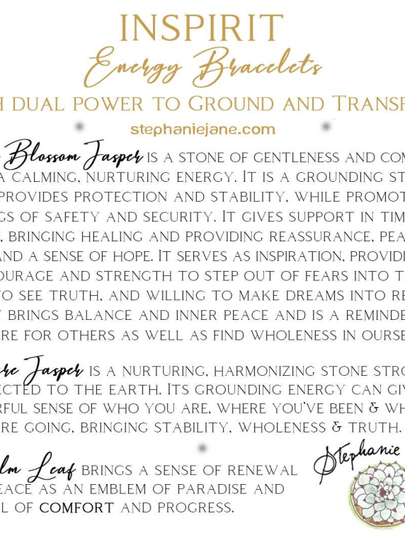 Plum Blossom Jasper Inspirit Energy Bracelet - COMFORT