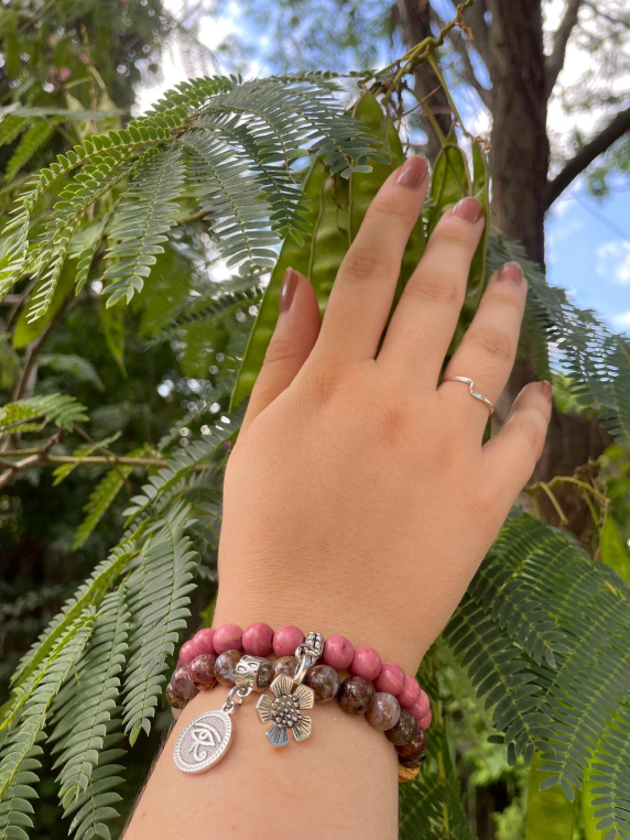 Rhodonite Inspirit Energy Bracelet - GRATITUDE