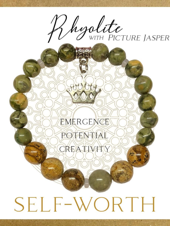Rhyolite Inspirit Energy Bracelet - SELF-WORTH