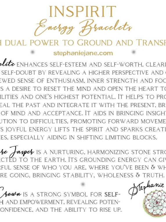 Rhyolite Inspirit Energy Bracelet - SELF-WORTH