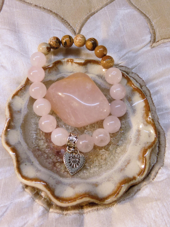 Rose Quartz Inspirit Energy Bracelet - LOVE