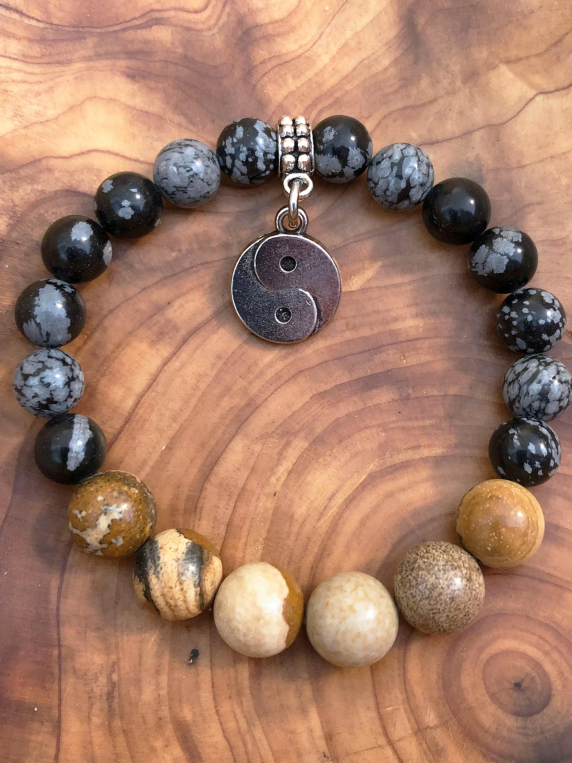 Snowflake Obsidian Inspirit Energy Bracelet - BALANCE