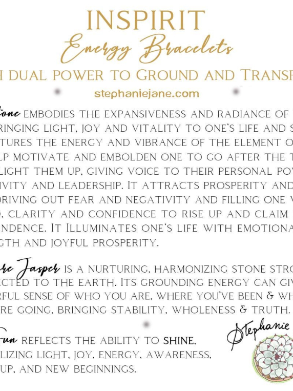Sunstone Inspirit Energy Bracelet - SHINE
