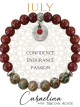 JULY Birthstone Bracelet - Carnelian
