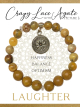 Crazy Lace Agate Inspirit Energy Bracelet - LAUGHTER