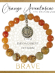 Orange Aventurine Inspirit Energy Bracelet - BRAVE Orange Aventurine Inspirit Energy Bracelet - BRAVE
