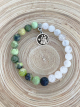 GEMINI Zodiac Bracelet - Chrysoprase/Moonstone