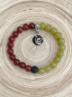LEO Zodiac Bracelet - Carnelian/Peridot