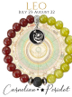 LEO Zodiac Bracelet - Carnelian/Peridot