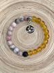 SCORPIO Zodiac Bracelet - Pink Opal/Citrine