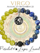 VIRGO Zodiac Bracelet - Peridot/Lapis Lazuli