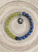 VIRGO Zodiac Bracelet - Peridot/Lapis Lazuli