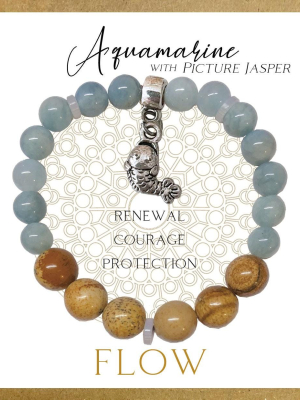 Aquamarine Inspirit Energy Bracelet - FLOW
