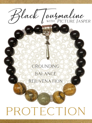 Black Tourmaline Inspirit Energy Bracelet - PROTECTION