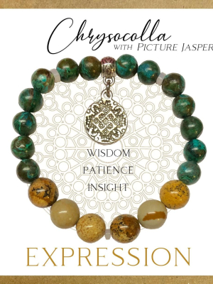 Chrysocolla Inspirit Energy Bracelet - EXPRESSION Chrysocolla Inspirit Energy Bracelet - EXPRESSION